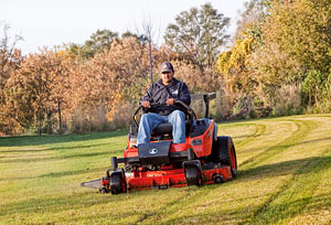 mowing